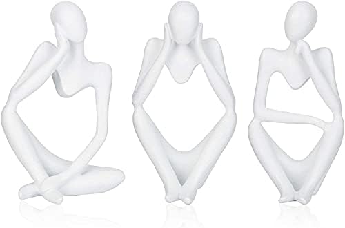 3pcs - Mini 3''l x 2.5'''w x 5.2''h Dekor skulpta, H & W Kolekcionarske figurice za akcente domaće dekore, dnevni