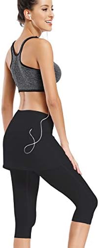 Ultrafun ženske upf 50+ kapri suknjene tajice tajice zategnute aktivne teniske suknje sa džepovima