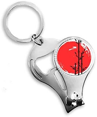 Red Black Japan Sažetak četkica za nokte za noktene prstene za nokte za ključeva