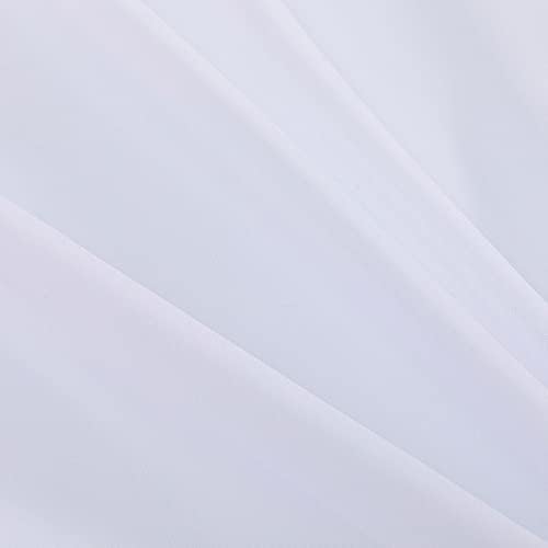 Daesar Moderne zavjese dnevni boravak 2 ploče, čiste sole spavaće sobe za zavjese poliester bijeli