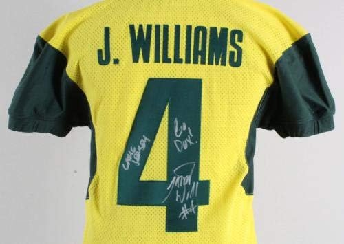 Jaison Williams Game-Rabljeni dres 2004-05 Potpisana patka Oregon - College igra rabljeni dresovi