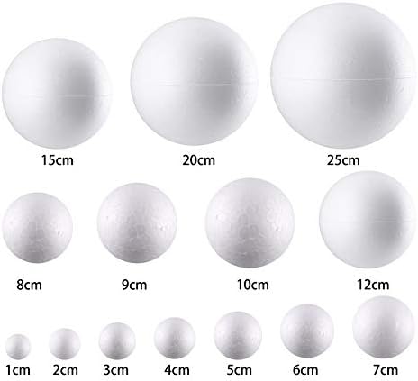 10pcs modeliranje polistirene stiropoam pjene kuglične sfere zanata za rođendan 70mm