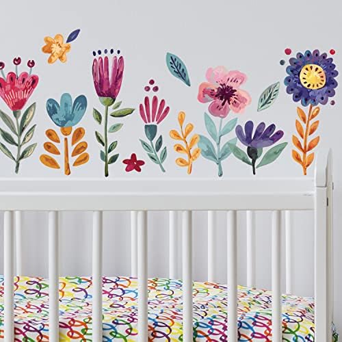 Cvijeće Zidne naljepnice za djevojčice spavaća soba - dječje DIY zidne umjetničke naljepnice za učionicu, vrtić,