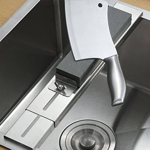 Kuhinjski pribor za zaštitu nosač nosač stalak: podesivi nosač za oštrenje noža od nehrđajućeg čelika