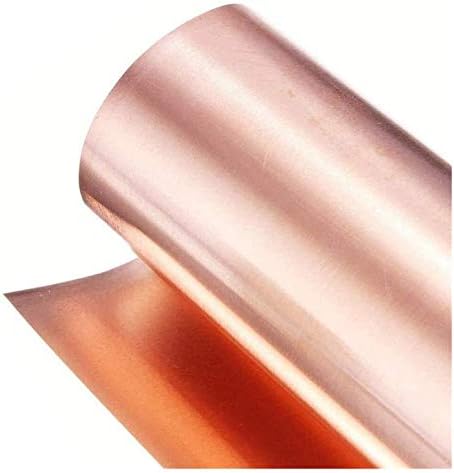 HAOKTSB mesing ploča 99.9% čistog bakra Cu metalni lim folija ploča T2 visoke čistoće metalna folija Roll,