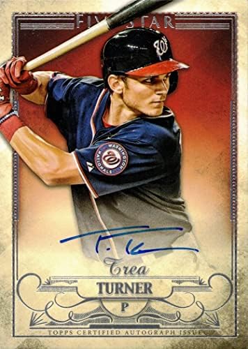 topps sa pet zvjezdica bejzbol FSA-TTR Trea Turner certificirani autogragram rookie kartica