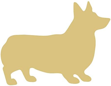 Corgi izrez nedovršeni drveni pas štene sklonište za životinje dekor prodavnica kućnih ljubimaca MDF