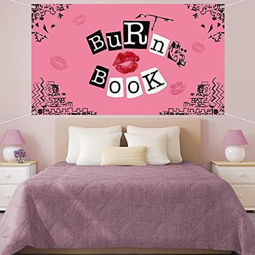 Unbess znači djevojke Party Backdrop Banner Hot Pink Burn knjiga fotografija pozadina posteri za sobu Y2K