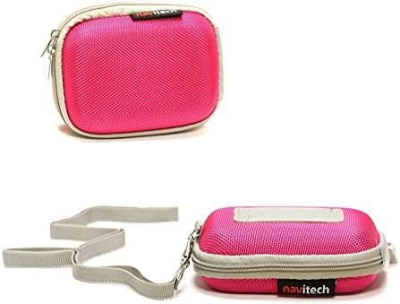 Navitech Pink tvrdi zaštitni sat / torbica za narukvicu kompatibilna sa GPS satom Lezyne Micro color