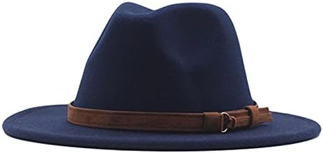 Vintage Vanjski Panama klasični remen Fedora šešir vunene crni šešir disketne kopče za kopče