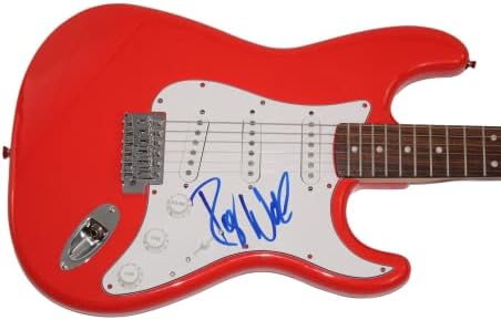ROGER WATERS potpisao autogram u punoj veličini RED FENDER električna gitara B sa JAMES SPENCE JSA