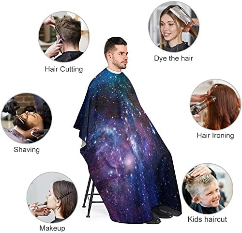 Vantaso Starfield Galaxy Out Space Barber Cape za muškarce Žene Kids Professional, Extra Velika frizura