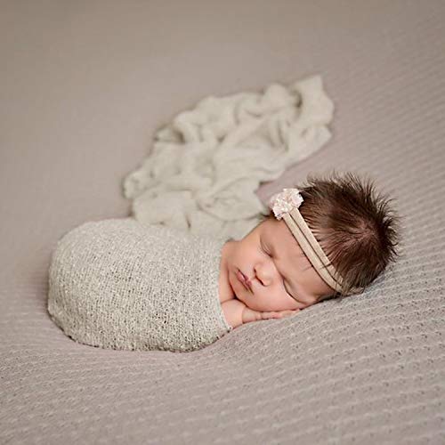 Outgeek rekviziti za fotografisanje novorođenčadi 2 kom dugi talasni omotač za novorođenčad rekviziti