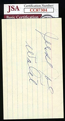 Jersey Joe Walcott JSA Cert ruku potpisan 3x5 indeks autogram kartice