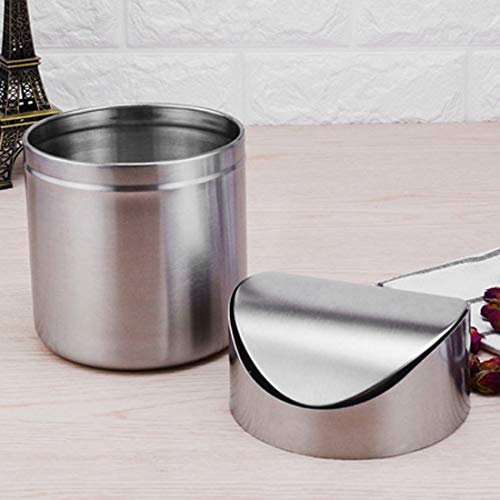 Lodly Trash Can, 1.5L mini stajaća smeća može kuhinja i toalet smeće bin otpad od nehrđajućeg čelika