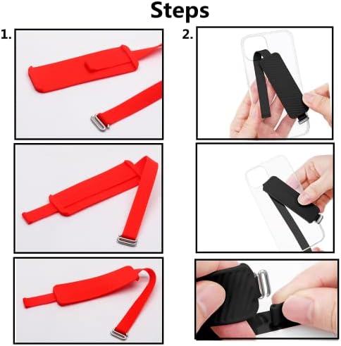 Ankersaila Silikonski držač za držač prsta za mobilni telefon elastična petlja, traka za držanje telefona za