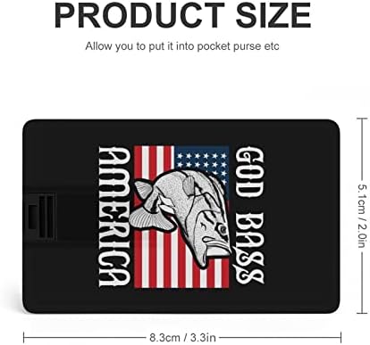 Amerika Ribolov za ribolov USB 2.0 Flash-Drives Stick Stick Stick Oblik kreditne kartice