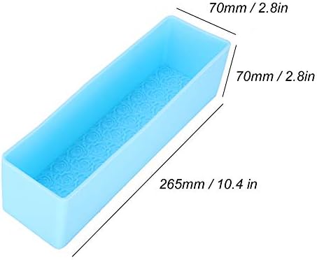FDIT 1000ml Fleksibilni pravokutni silikonski oblozi sapun sa sapunom DIY Hleb Tost kalup za torte Lako