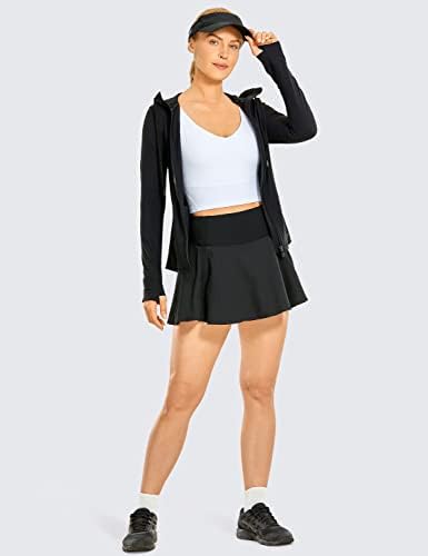 CRZ joga ženska četkana puna zip jakna s kapuljačom Sportska odjeća za vježbanje s kapuljačom trkačka jakna