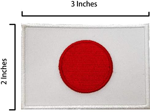A-ONE - Japanski svetišni festivali Kitsune maska ​​+ Japan zastava šivati ​​zakrpa i amblem, azijski pribor