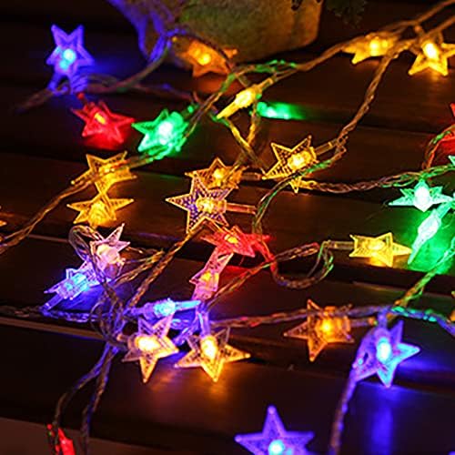 K. LSX 9.8 ft 20 LED Fairy Lights vodootporna izdržljiva Garland rasvjeta sa 2 načina rada, Star