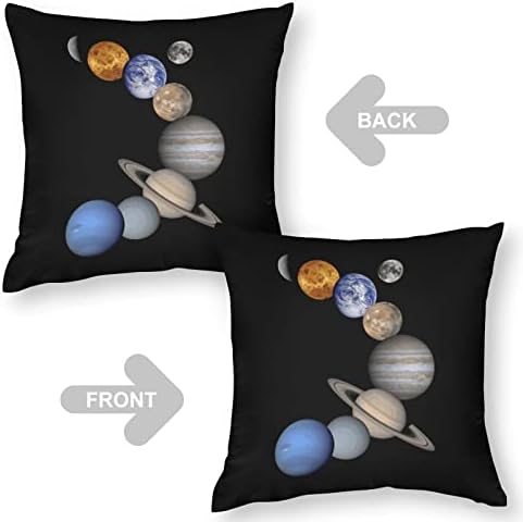 Planete solarnog sistema bacaju jastuče sa jastukom sa jastučnice sa zatvaračem za jastuk za jastuk