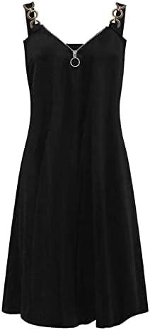 RUZIYOOG Ljetna haljina za žene 2023 Trendy prugasti print Boho plaže sa ruhom poklopcima patentnih zatvarača