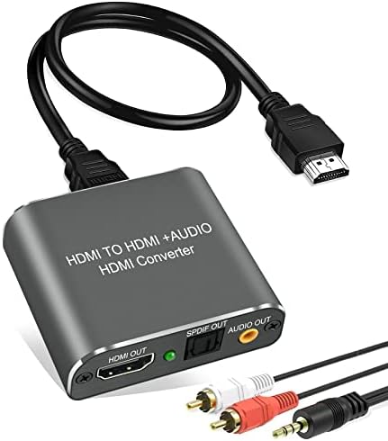 HDiwousp HDMI 2.0 Audio Extractor, HDMI za HDMI optički toslink spdif ili 3,5 mm aux stereo audio