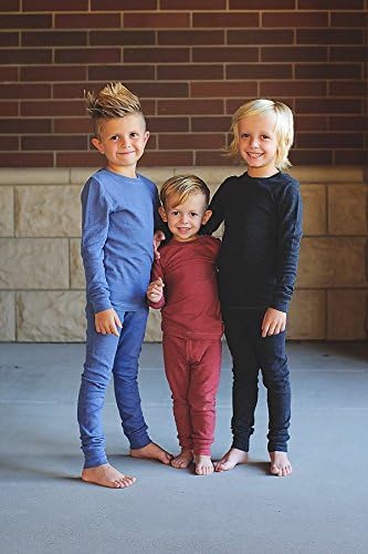 Dječji pamučni termički donji rublje Set Kids & Demica - pune boje, izrađene u SAD-u