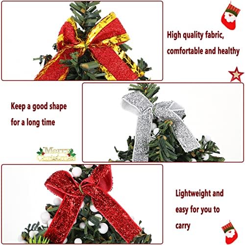 Nuobesty Mini božićna stablo Mala umjetna stabla za najbolje uređenje za odmor Holiday Party Home Stollop Decor