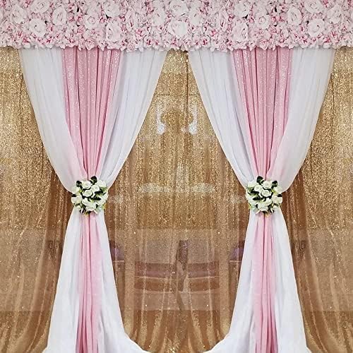 WISPET pink sequin Backdrop zavjese 1 Panel 10FTx10FT Glitter Pink Photo Backdrop draperije party Wedding
