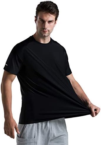 Muške hladne ledene svilene košulje za trčanje brzo sušenje kratkih rukava atletske teretane majice UPF 50+