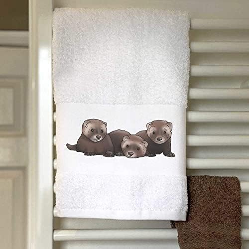Azeeda 'Baby Ferrets' ručnik / ručnik za goste
