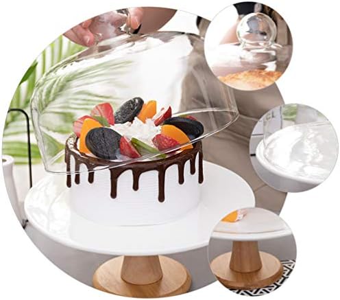 Hemoton dekorativna ladica dekorativna ladica 1 Set stalak za torte sa poklopcem drvena staklena torta poklopac
