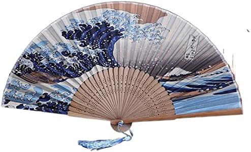 DFSYDS ventilator retro stila svilena sklopiva ventilator kineski uzorak Art Craft poklon kućni ukras ukras