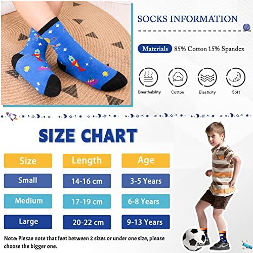 Dosmart Dječje dječačke čarape crtani pamuk Novelty Funny Child Sport School svakodnevno bešavne čarape