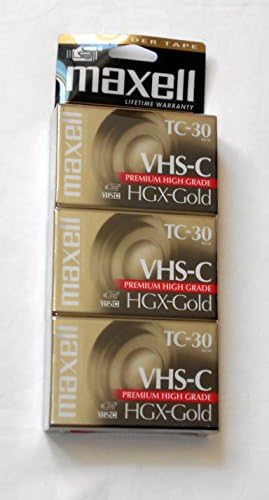 Maxell VHS-C TC-30 HGX-Gold kamkorder videokaseta