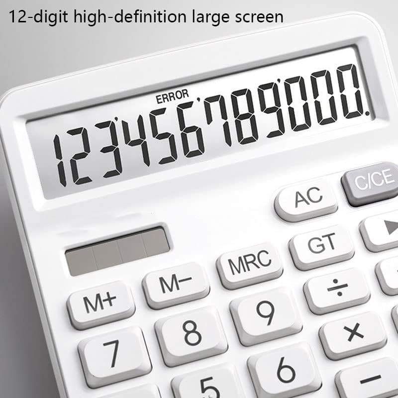 MJWDP Business Kalkulator 12-znamenkasti prikaz Veliki ekran Dual napajanje Kalkulator Računovodstvo Studentskim