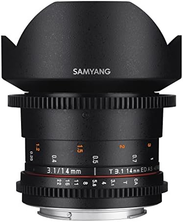 Samyang 14 mm T3.1 VDSLR II Video sočivo sa ručnim fokusom za Sony E-mount kameru