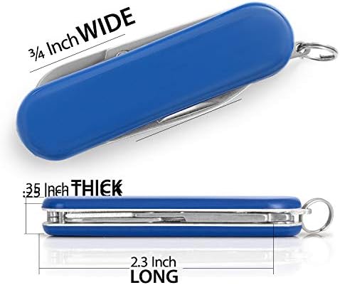 Maxam multifunkcijski vojni nož - plavi mini alat, džepni nož sa škarama