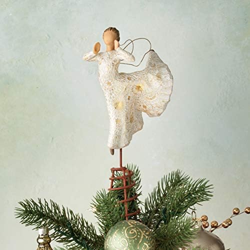 Pjesma Willow Tree Topper Joy Tree, Skulpljena ručno oslikana figura