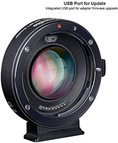 Commlite CM-AEF-MFT Booster, 0.71 x Speed Booster za Canon EF objektiv na M4 / 3 Micro četiri trećine kamere,