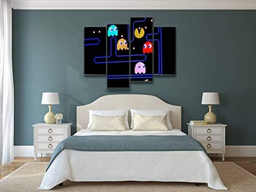 Vintage Pacman Video igra Canvas Wall Art Painting Pictures moderna umjetnička djela uokvireni posteri