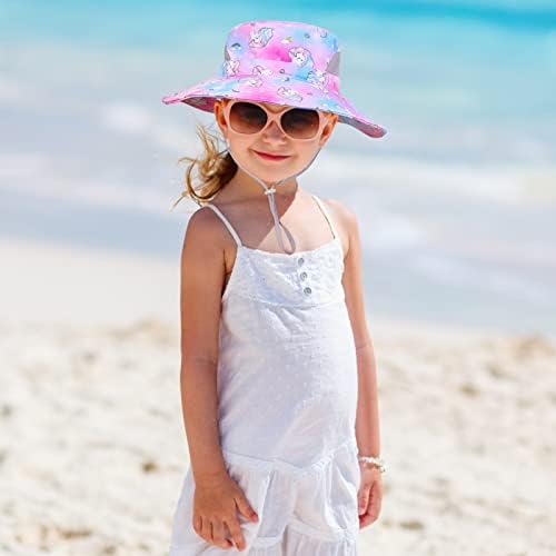 2 paketa Dječiji šešir za sunce za djevojčice mrežasti šešir sa kantom za malu djecu šešir za plažu sa širokim
