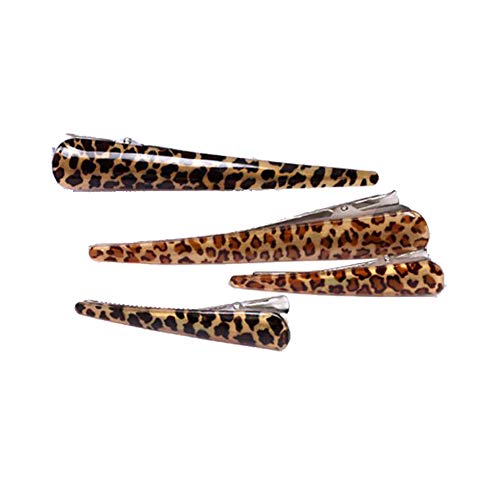 4 komada Leopard patke zubi lukovi za kosu za kosu chic klipne kose Barrettes makeover štipaljka za kosu grip