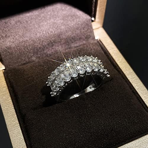 2023 Nova ženska princeza okrugla rez vjenčani prsten za angažovanje prstena alt stvari