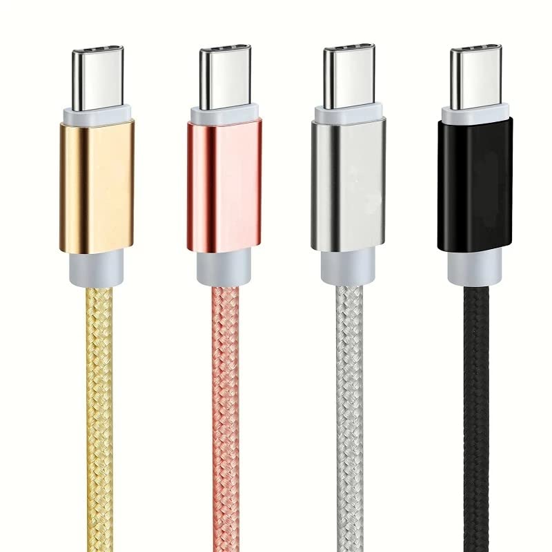 4-spakirajte USB tip na USB C najlonski pleteni kabel za punjač, ​​za MacBook, iPad Pro Galaxy telefoni,