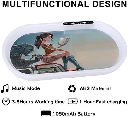 Bamilnis Led Glow Tray sa Bluetooth zvučnikom, punjiva ladica za valjanje sa 7 boja, Cool prilagođene svjetleće