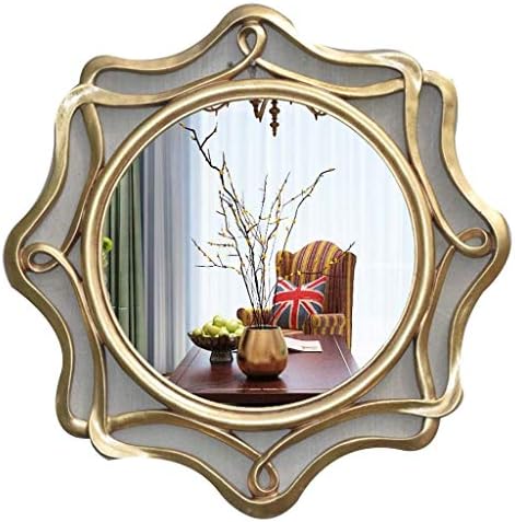 Zidni viseći zrcalo Vintage, sa fiksnim pričvrsnim zidnim zrcalom Jednostavno i luksuzno ukrasite za