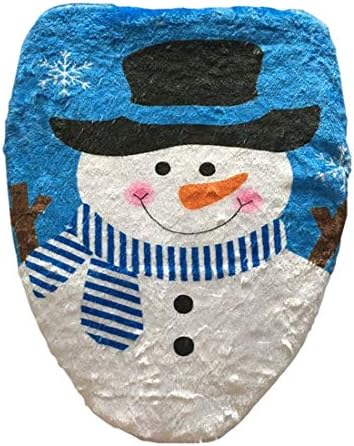Sezona dekoracija Fancy Božić ukras šešir snjegović poklopac WC poklopac, veličina: 48 x 43cm.